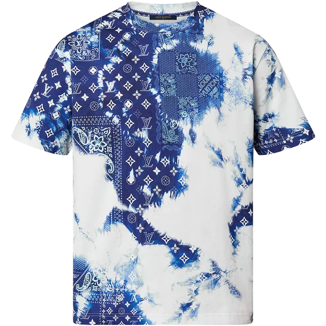 Louis Vuitton Monogram Bandana Printed T-Shirt Blue/White